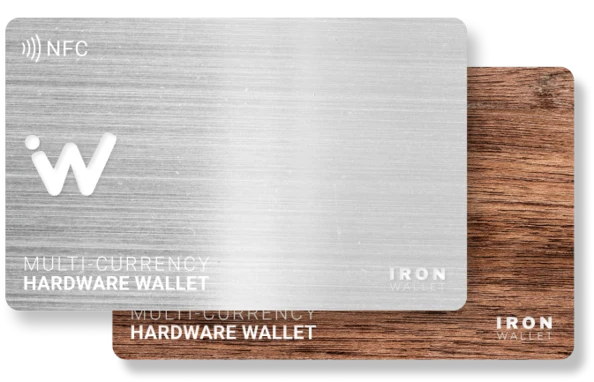 NFC security card for iReviews.net crypto wallet backup and data recovery.